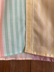 Pastel Stripe Front Open Kurta