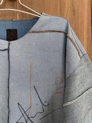 Patchwork Oversized Top