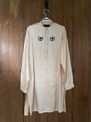 Minimal Crest Cotton Kurta