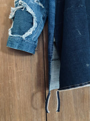 Artisanal Distressed Denim Kurta