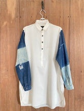 Shalwar Kameez with Denim Detail