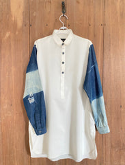 Shalwar Kameez with Denim Detail