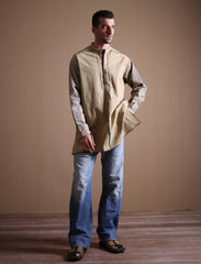 Two-Tone Loose Fit Kurta