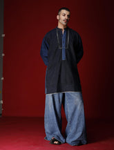 Two-Tone Denim Kurta