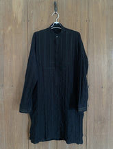 Contemporary Black Textured Kurta