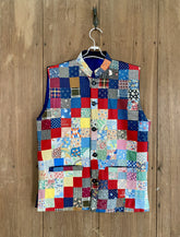 Vibrant Patchwork Waistcoat