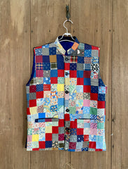 Vibrant Patchwork Waistcoat