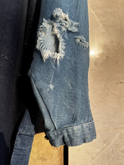 Artisanal Distressed Denim Kurta