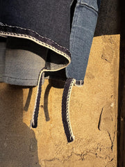 Artisanal Distressed Denim Kurta