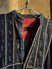 Artisanal Distressed Denim Kurta