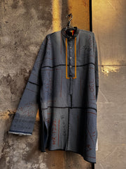 Pattern-Drafted Denim Kurta