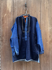 Two-Tone Denim Kurta