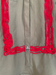 Artisan Red Cord Detail Kurta