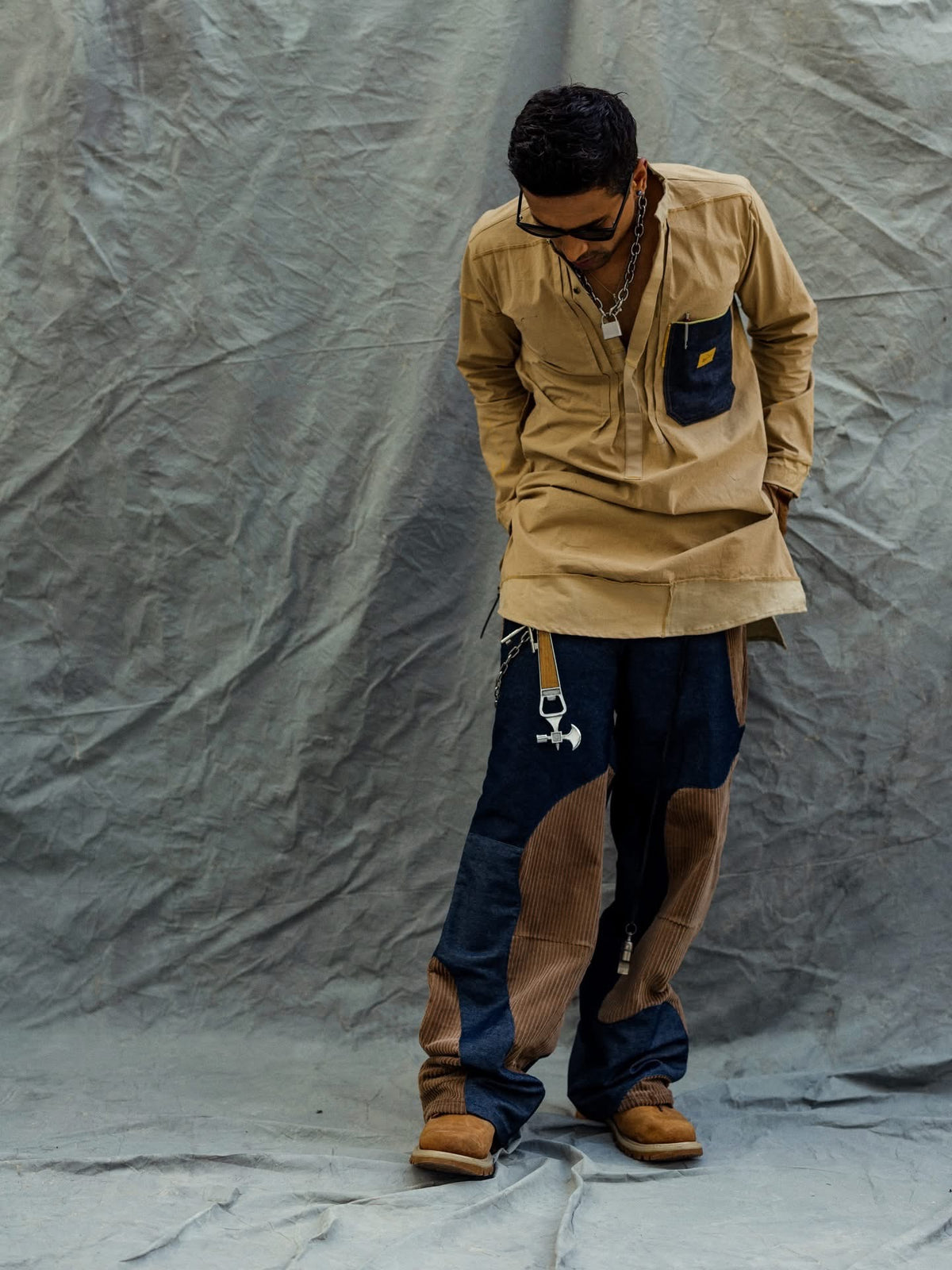 Minimalist Patch Kurta