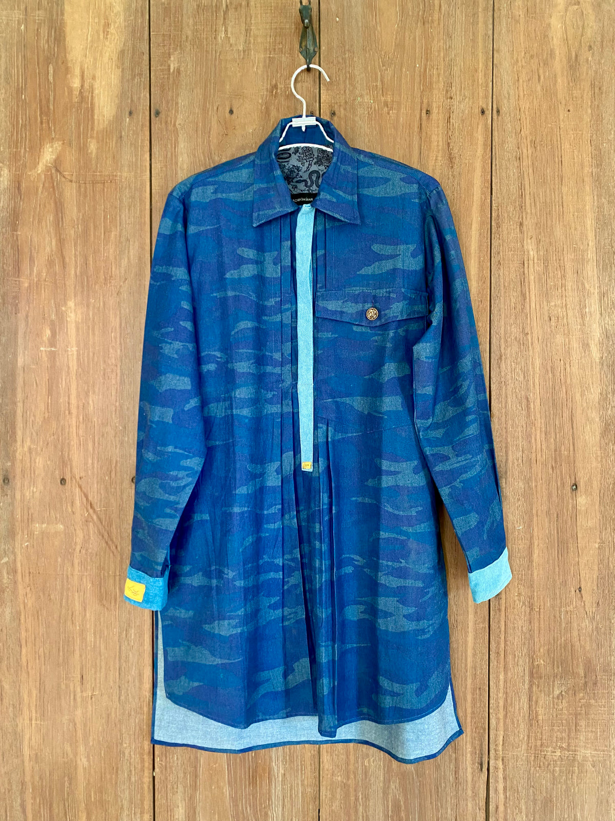 Indigo Camouflage cotton Kurta