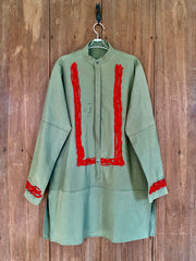 Artisan Red Cord Detail Kurta