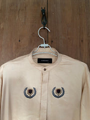 Minimal Crest Cotton Kurta