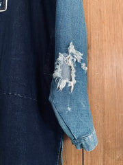Artisanal Distressed Denim Kurta